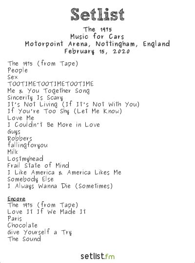 setlist the 1975|the 1975 2023 setlist.